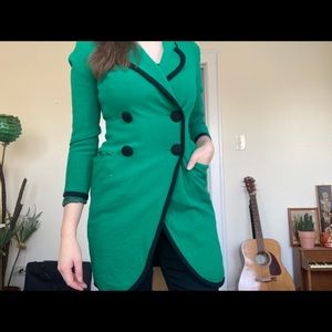 Vintage Green blazer Ann Taylor